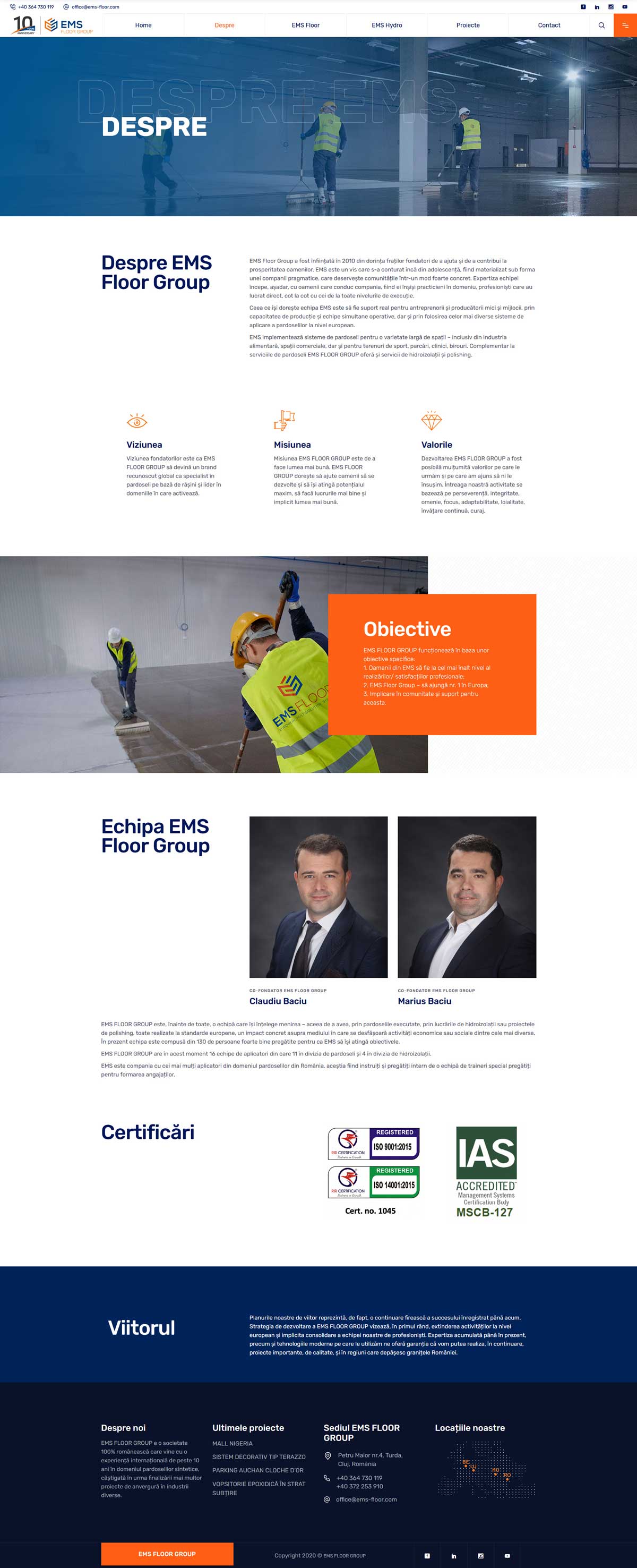 Strategie de marketing și brand building industria construcțiilor EMS Floor Group